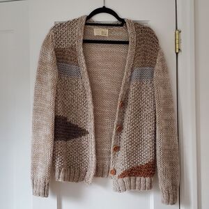 Vintage Sears Acrylic Knit Sweater, Beige